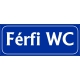 Férfi WC 25x10 cm