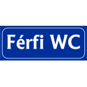 Férfi WC 25x10 cm
