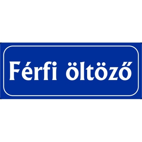 Férfi öltöző 25x10 cm