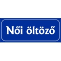 Női öltöző 25x10 cm