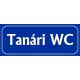 Tanári WC 25x10 cm