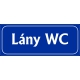 Lány wc 25x10 cm