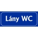 Lány wc 25x10 cm