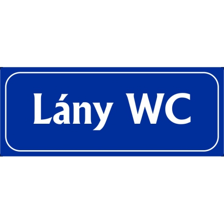 Lány wc 25x10 cm