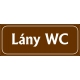 Lány wc 25x10 cm