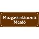 Mozgáskorlátozott mosdó 25x10 cm