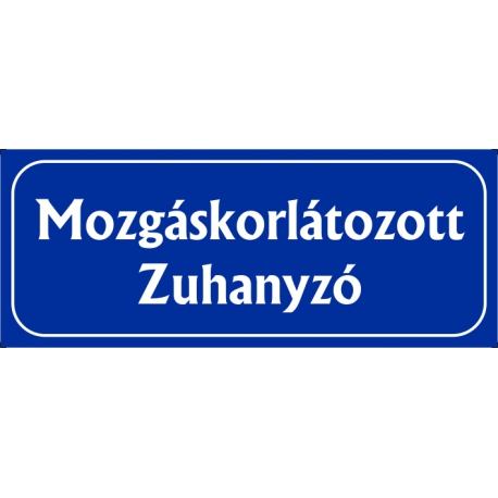 Mozgáskorlátozott zuhanyzó 25x10 cm