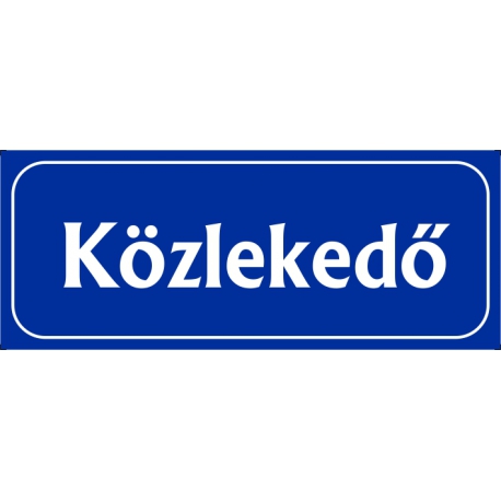 Közlekedő 25x10 cm