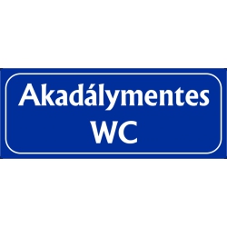 Akadálymentes wc 25x10 cm