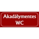 Akadálymentes wc 25x10 cm