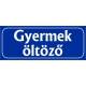 Gyermek öltöző 25x10 cm