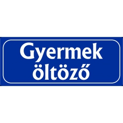 Gyermek öltöző 25x10 cm