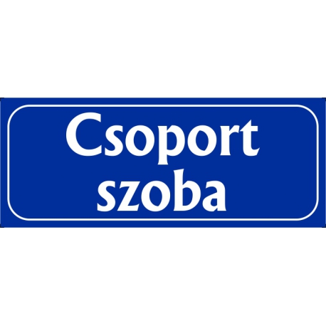 Csoport szoba 25x10 cm