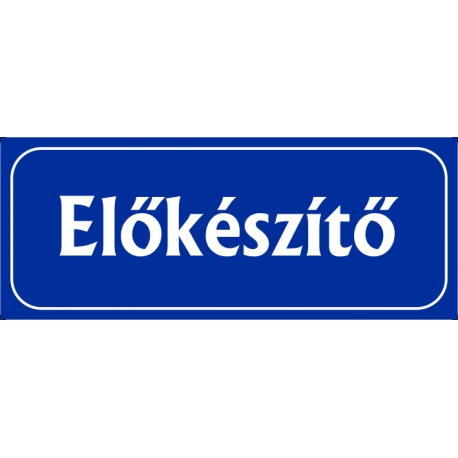 Előkészítő 25x10 cm