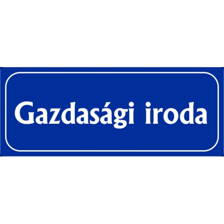 Gazdasági iroda 25x10 cm