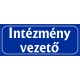 Intézmény vezető 25x10 cm