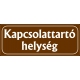 Kapcsolattartó helység 25x10 cm