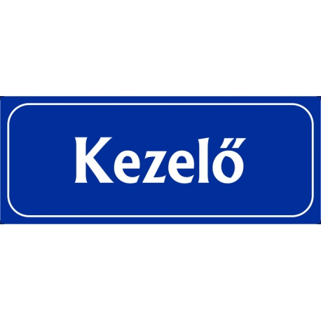 Kezelő 25x10 cm