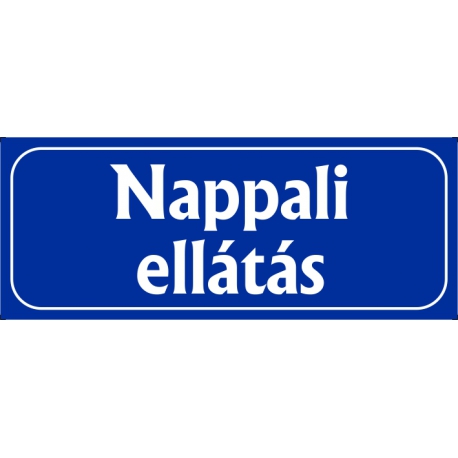 Nappali ellátás 25x10 cm