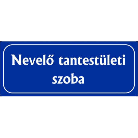 Nevelő tantestületi szoba 25x10 cm