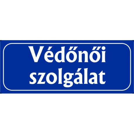 Védőnői szolgálat 25x10 cm