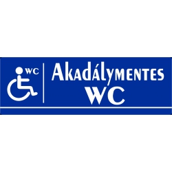 Akadálymentes wc 30x10 cm