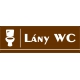 Lány wc 30x10 cm