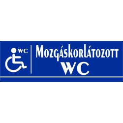 Mozgáskorlátozott wc 30x10 cm