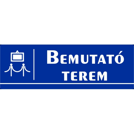 Bemutató terem 30x10 cm