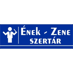 Ének-Zene szertár 30x10 cm