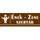 Ének-Zene szertár 30x10 cm