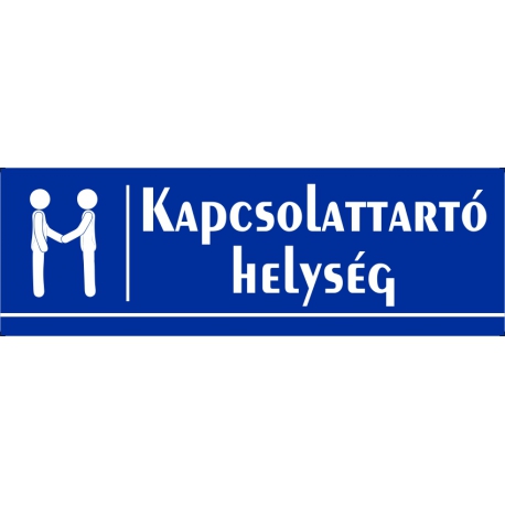 Kapcsolattartó helység 30x10 cm