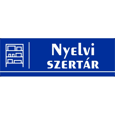 Nyelvi szertár 30x10 cm