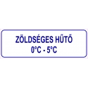 Zöldséges hűtő HACCP tábla