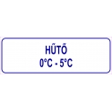 Hűtő HACCP tábla