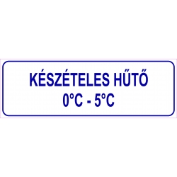 Készételes hűtő HACCP tábla