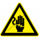 Áramütés veszélye figyelmeztető piktogram matrica