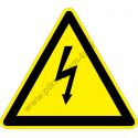 Villám jel figyelmeztető piktogram matrica