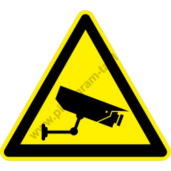Biztonsági kamera figyelmeztető piktogram matrica