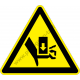 Kézsérülés veszélye figyelmeztető piktogram matrica