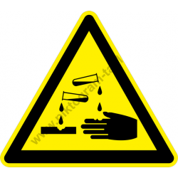 Maró anyag figyelmeztető piktogram matrica