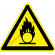 Oxidáló anyag figyelmeztető piktogram matrica