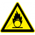 Oxidáló anyag figyelmeztető piktogram matrica