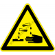 Savveszély figyelmeztető piktogram matrica