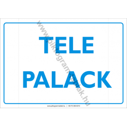 Tele palack munkavédelmi piktogram tábla