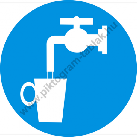 Ivóvíz rendelkező piktogram matrica