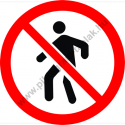 Belépni tilos tiltó munkavédelmi piktogram matrica