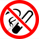 Dohányozni tilos tiltó munkavédelmi piktogram matrica