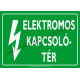 Elektromos kapcsolótér villamossági piktogram tábla