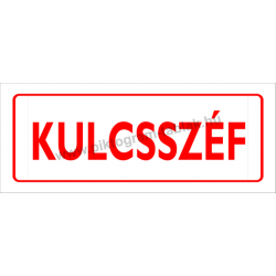 Kulcsszéf piktogram tábla